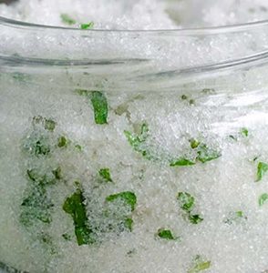 Mint julep foot scrub